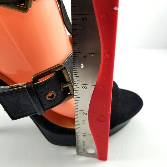 Nine West Women's Shoes Sandals Heel Black Size 8 (S558) - Picture 6 of 7